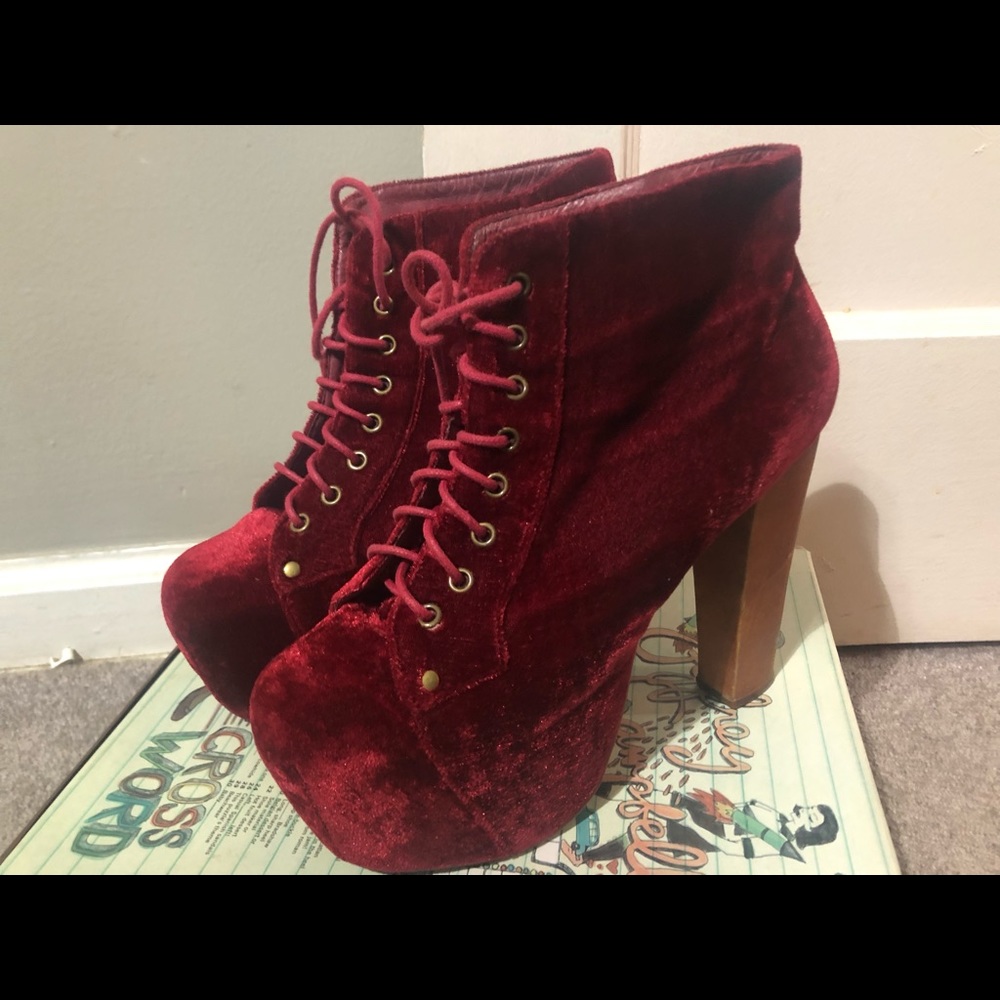 Jeffery Campbell lita heel boots